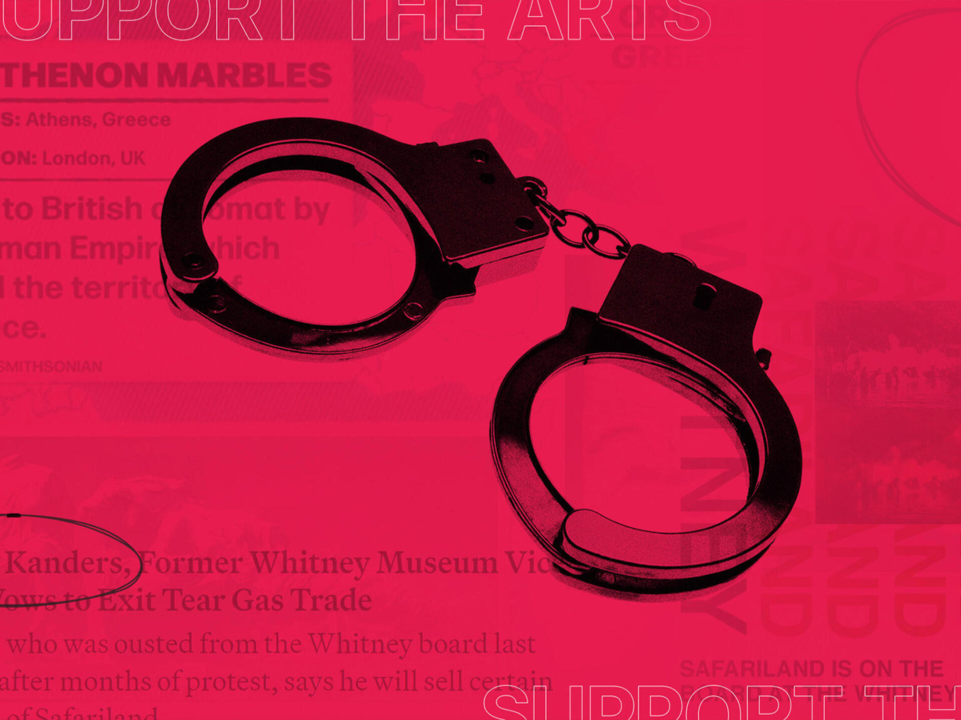 Hero image for "Support the Arts" poster series.